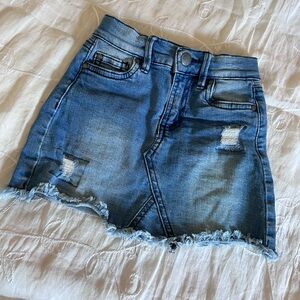 Toddler kids jeans skirt